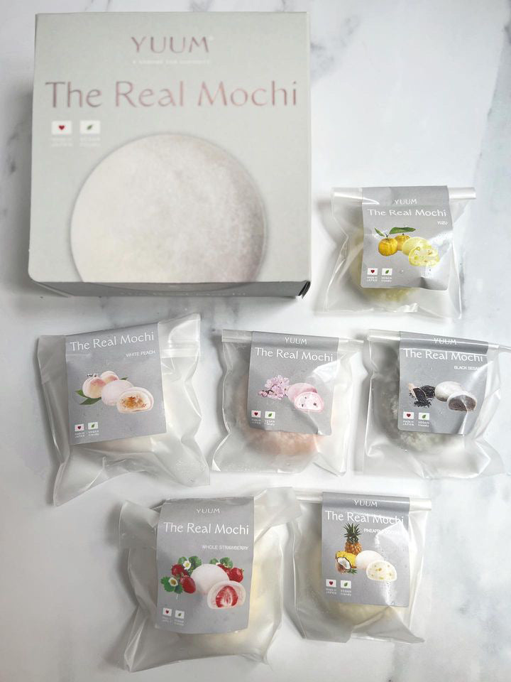 Japanese Frozen mochi in packaging with a box