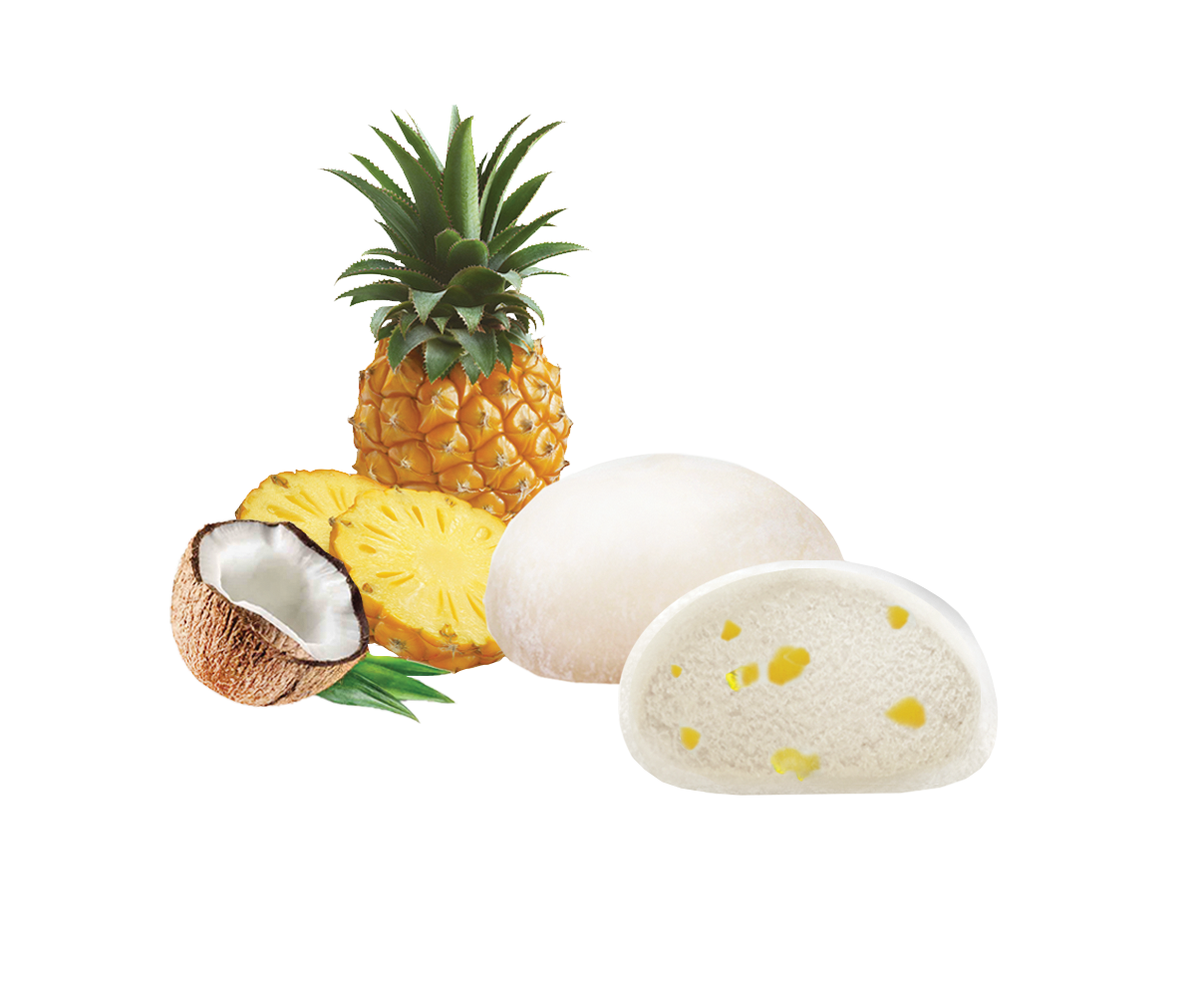 Pineapple Coconut Fruit Japanese Mochi Cream Ice