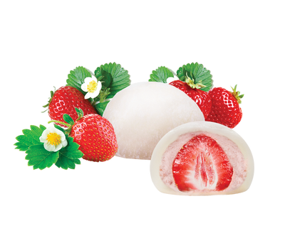 Whole Strawberry Fruit Japanese Mochi Cream Ice